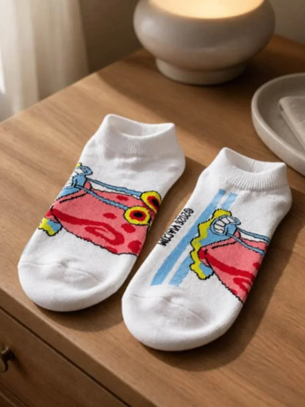 6 Pairs Novelty Cartoon Character Low Cut Ankle Socks Women's Size 4-10 New